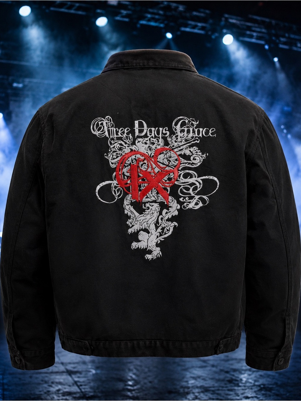 🔥 VINTAGE GRAIL – THREE DAYS GRACE “GET OUT ALIVE” TOUR JACKET (2006–2007) 🔥